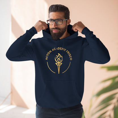 Torch Logo Hoodie — Acton Academy Frisco Fleece Pullover