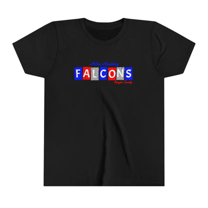 Acton Falcons Red Block Youth Short Sleeve Tee