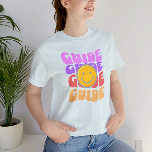 Guide with Smiley face Unisex Jersey Short Sleeve Tee