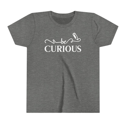 Be Curious with Blairsville logo Youth Short Sleeve Tee