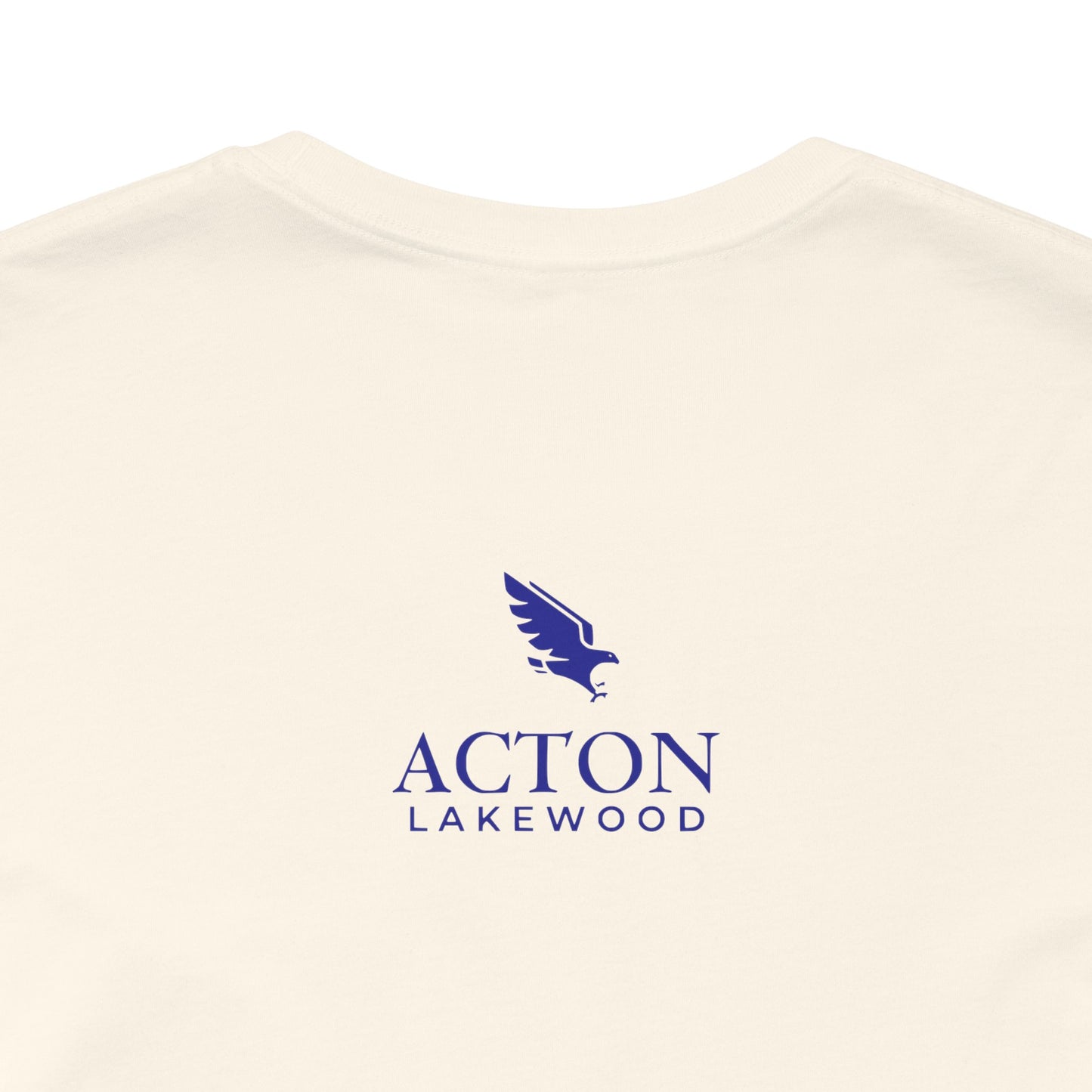 Hero's Journey Line Drawing with Acton Lakewood on back Unisex Jersey Short Sleeve Tee