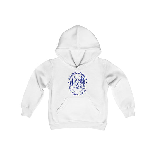 Hero's Journey Line Drawing Youth Heavy Blend Hooded Sweatshirt