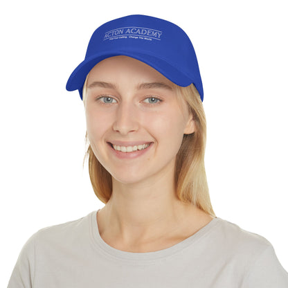 Acton Academy White Logo Low Profile Baseball Cap