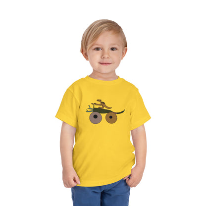 Toddler Tee — Ronin Inspired Dinosaur on a bike