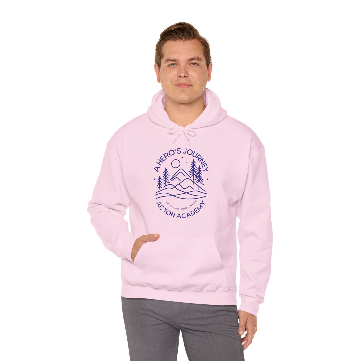 Hero's Journey Line Drawing Unisex Heavy Blend™ Hooded Sweatshirt