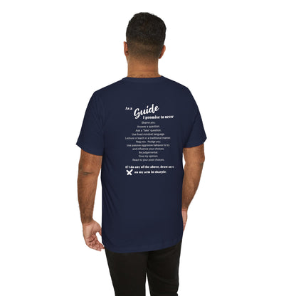 Guide definition w/back Unisex Jersey Short Sleeve Tee