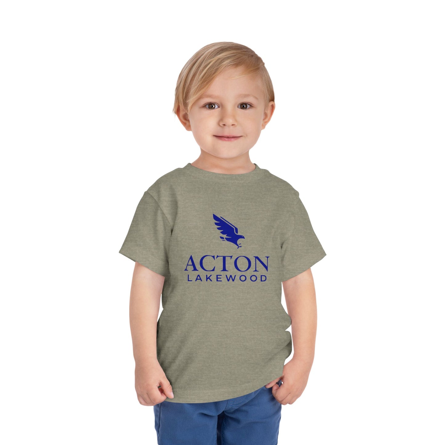 Acton Lakewood with Blue Logo Toddler Short Sleeve Tee