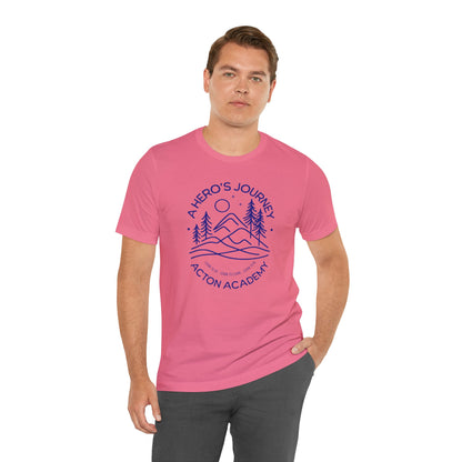 Hero's Journey Line Drawing with Acton CyFair Unisex Jersey Short Sleeve Tee