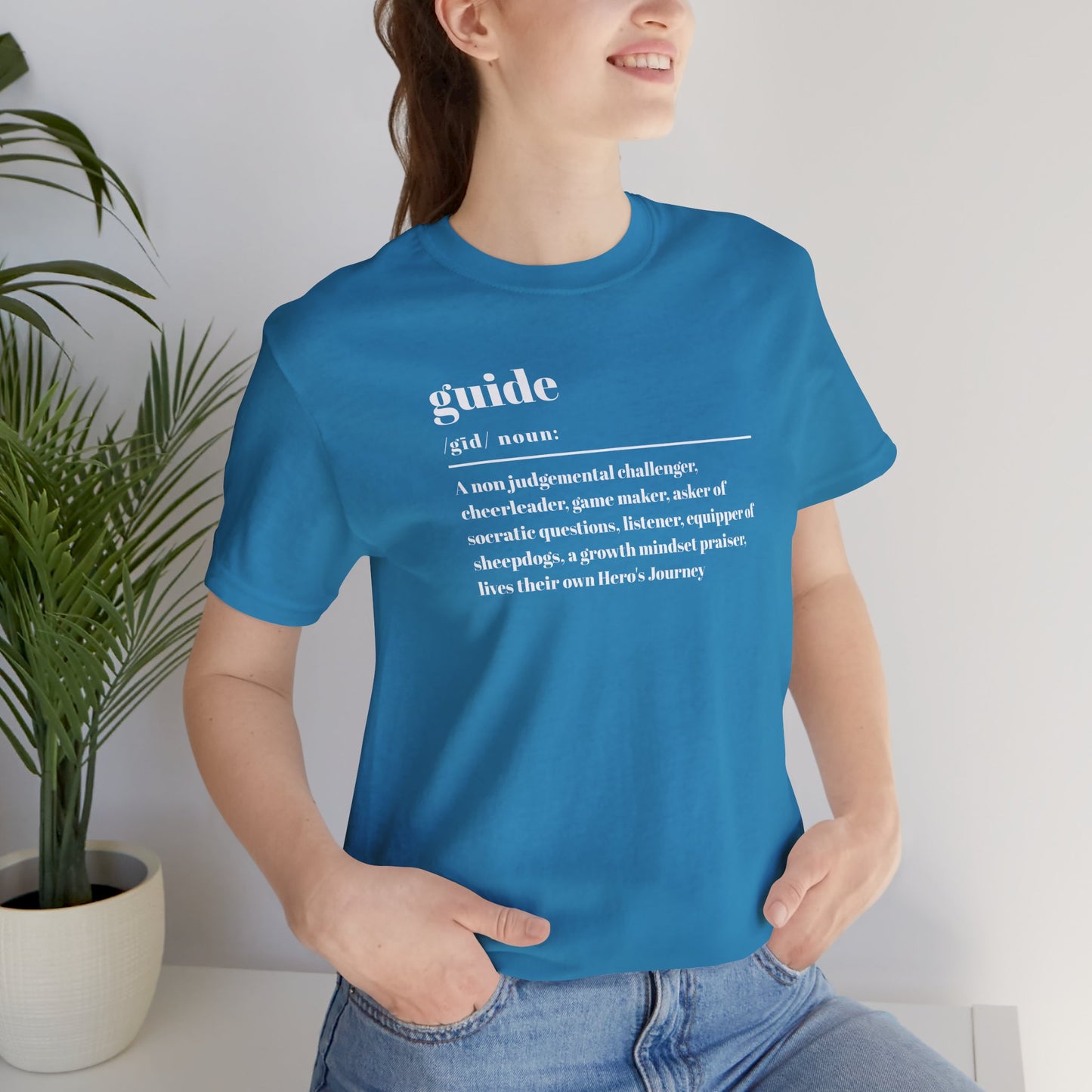 Guide definition w/back Unisex Jersey Short Sleeve Tee
