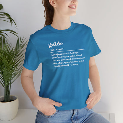 Guide definition w/back Unisex Jersey Short Sleeve Tee
