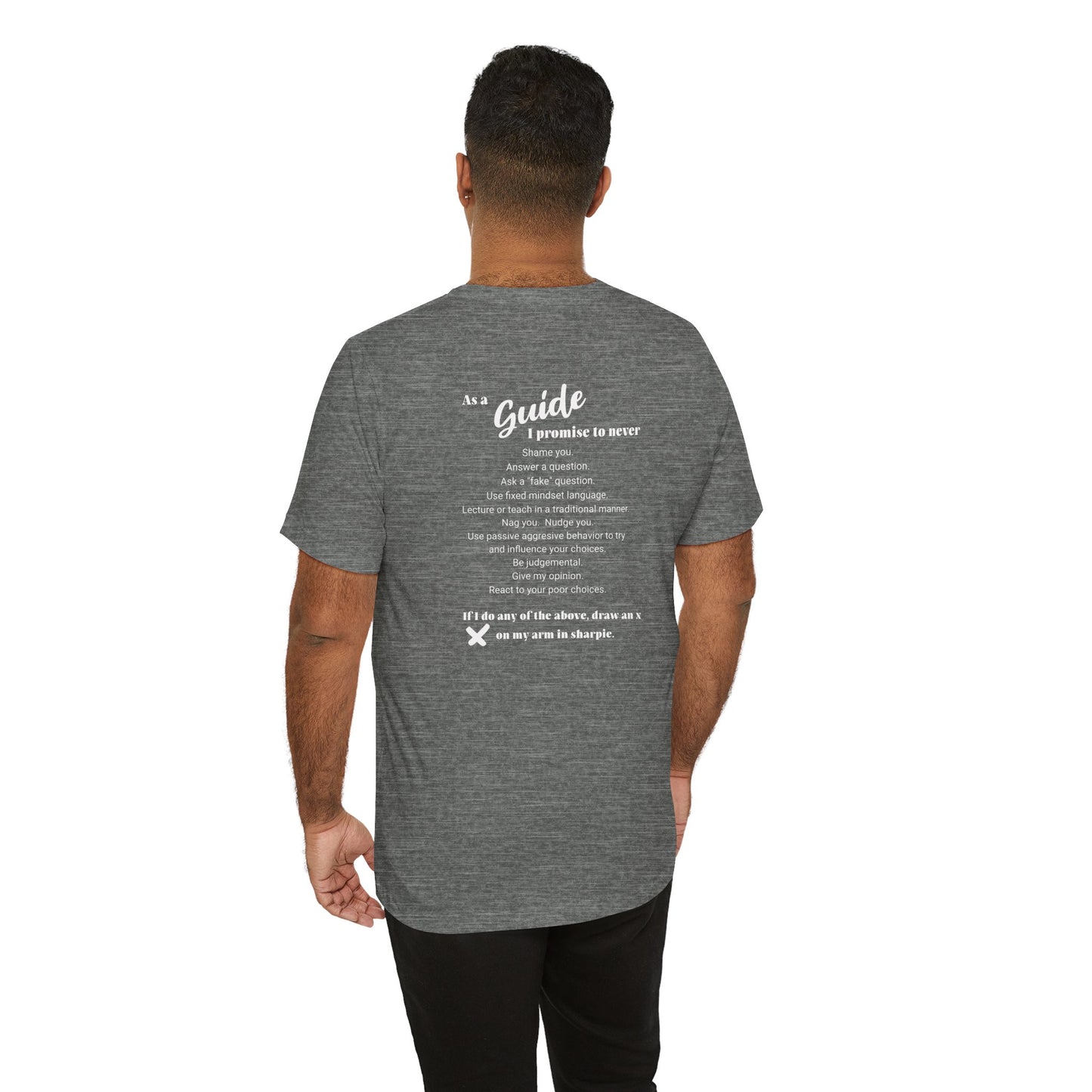Guide definition w/back Unisex Jersey Short Sleeve Tee