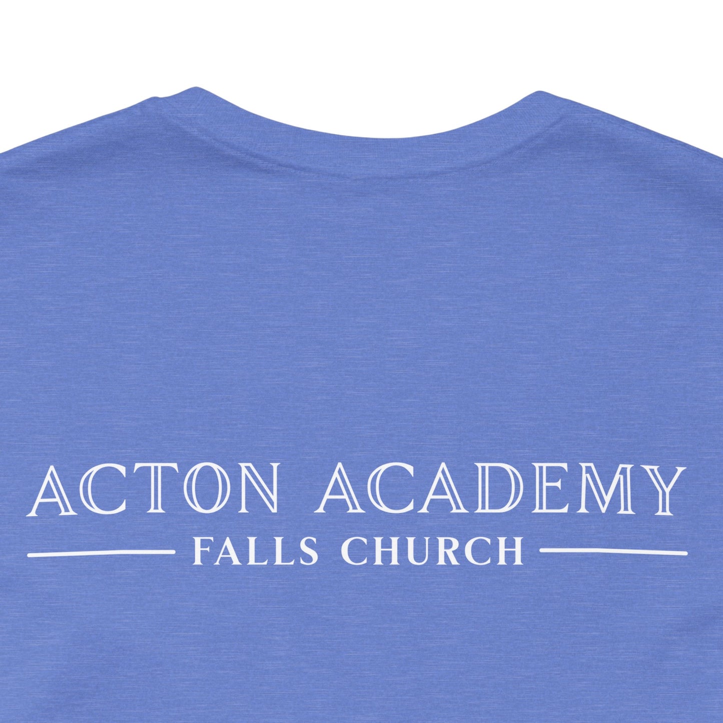 Stay Socratic with Falls Church on back Unisex Jersey Short Sleeve Tee