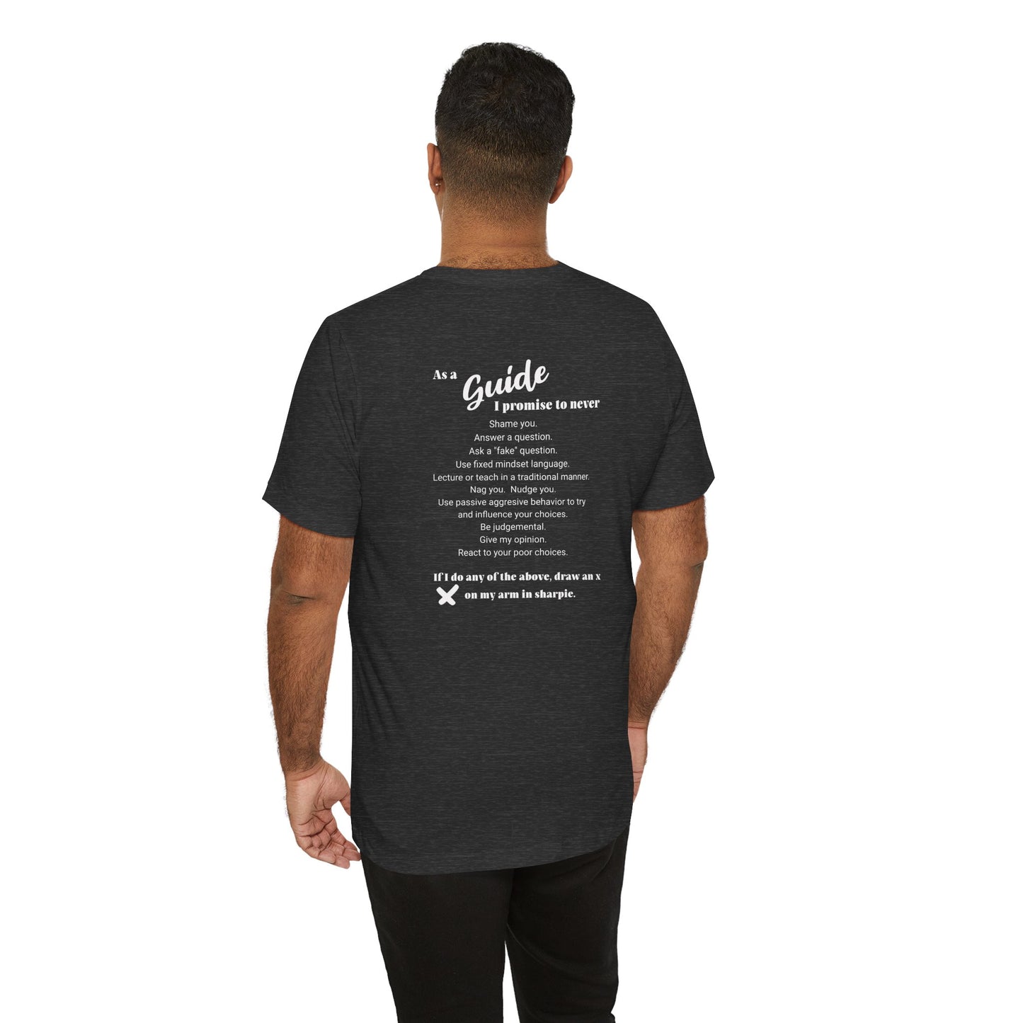 Guide definition w/back Unisex Jersey Short Sleeve Tee