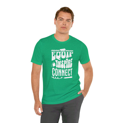 Equip, Inspire, Connect, Unisex Jersey Short Sleeve Tee