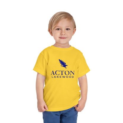 Acton Lakewood with Blue Logo Toddler Short Sleeve Tee