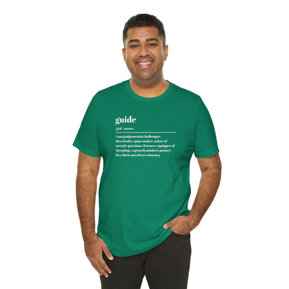 Guide definition w/back Unisex Jersey Short Sleeve Tee