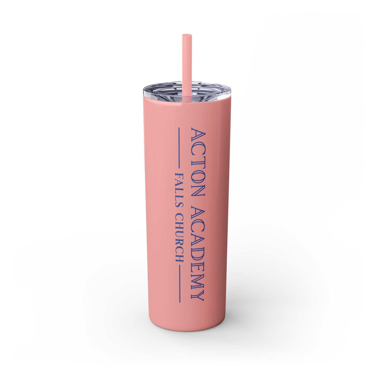 Acton Academy Falls Church Skinny Tumbler with Straw, 20oz