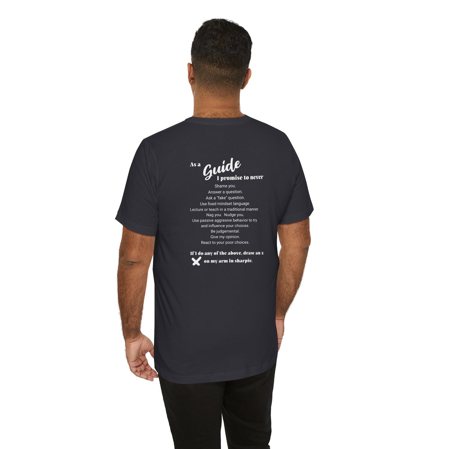 Guide definition w/back Unisex Jersey Short Sleeve Tee