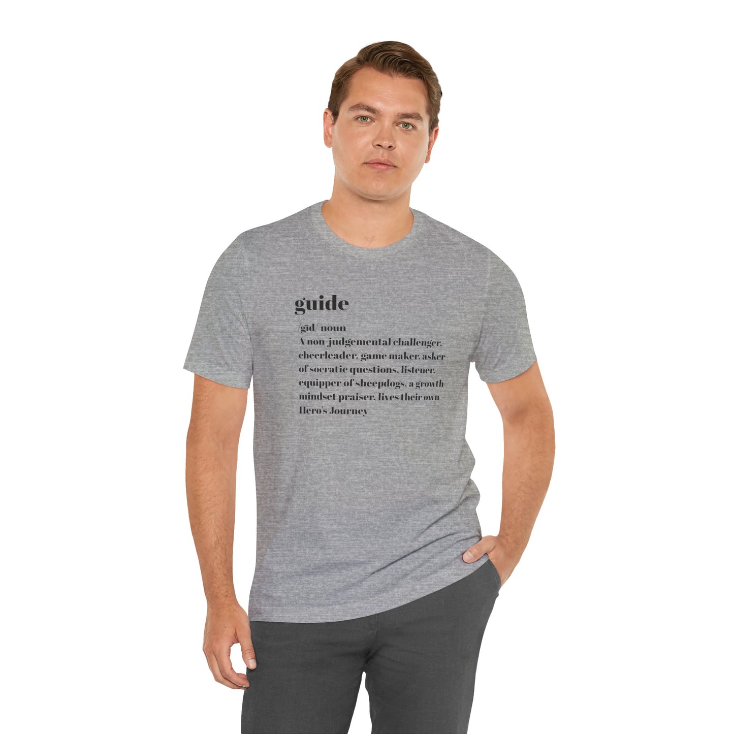 Guide definition with Falls Church on back Jersey Short Sleeve Tee