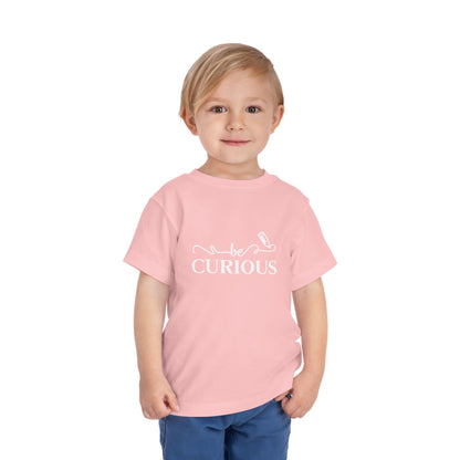 Be Curious with Acton Lakewood on Back Toddler Short Sleeve Tee