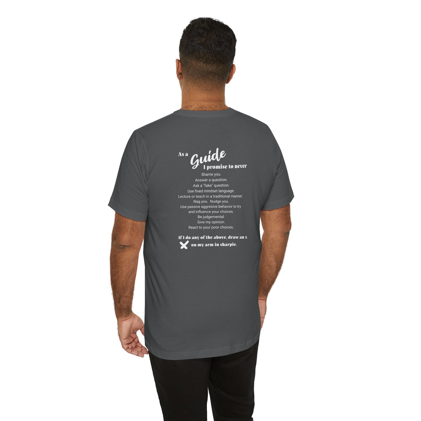 Guide definition w/back Unisex Jersey Short Sleeve Tee