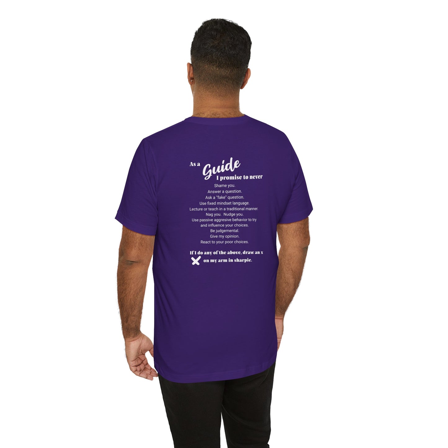 Guide definition w/back Unisex Jersey Short Sleeve Tee