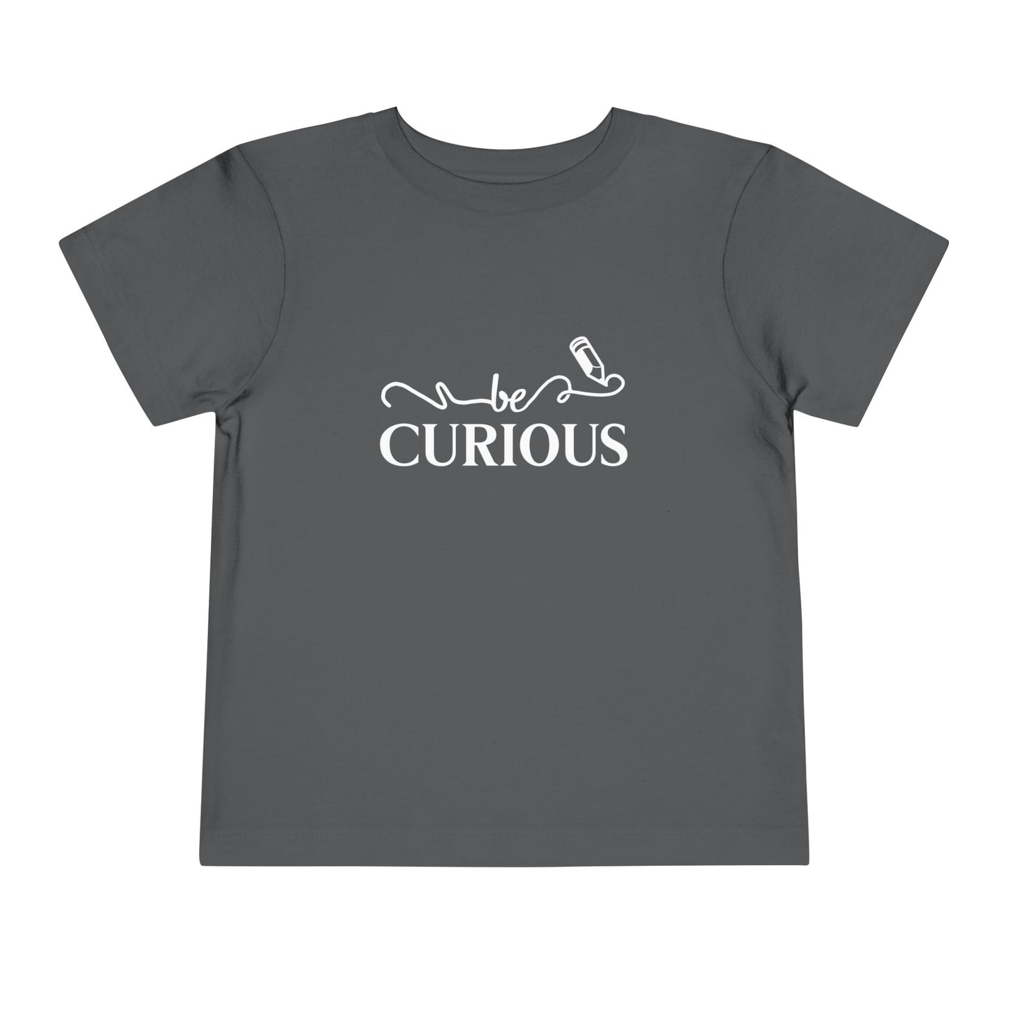 Be Curious with Acton Lakewood on Back Toddler Short Sleeve Tee