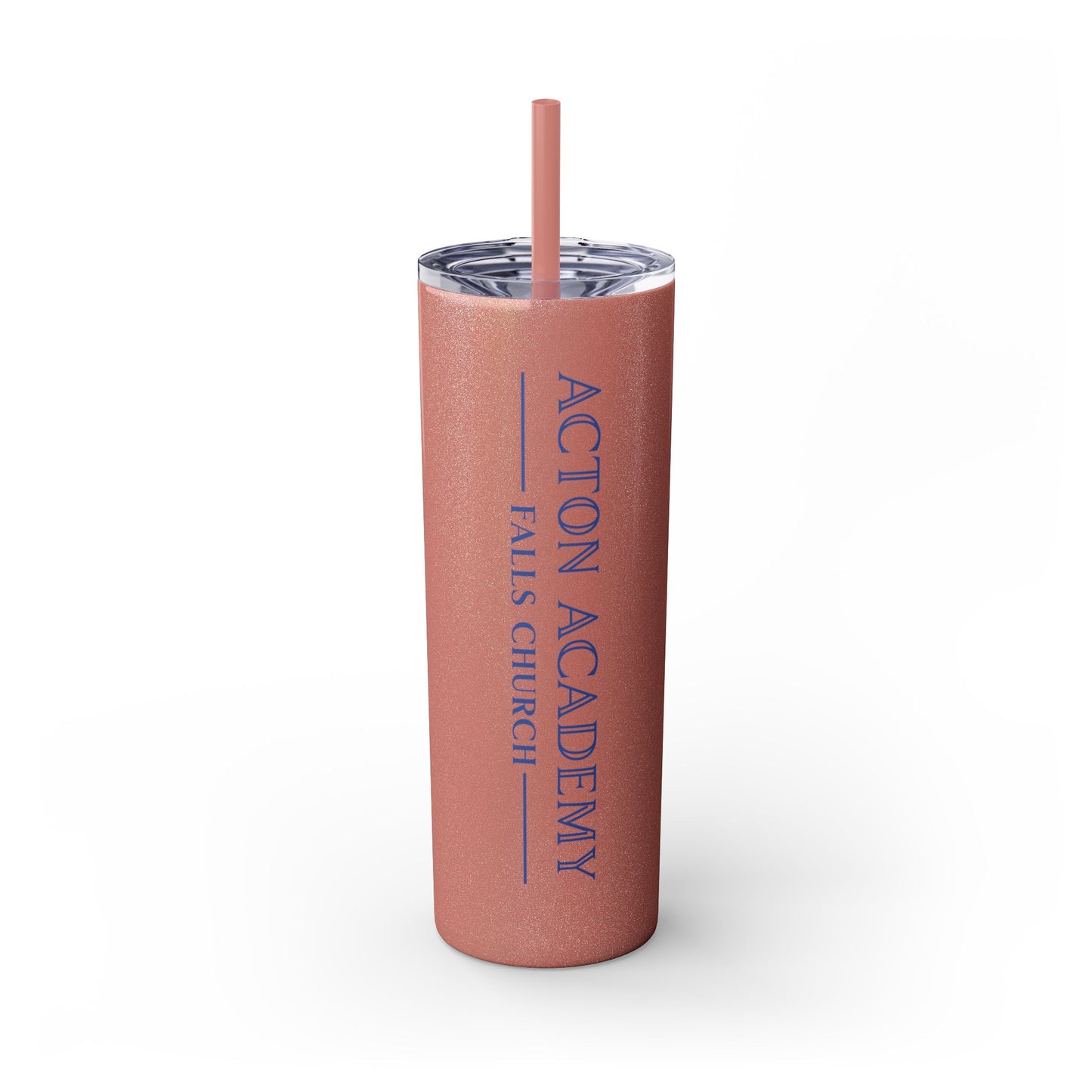 Acton Academy Falls Church Skinny Tumbler with Straw, 20oz