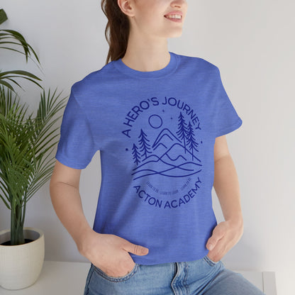 Hero's Journey Line Drawing with Acton CyFair Unisex Jersey Short Sleeve Tee