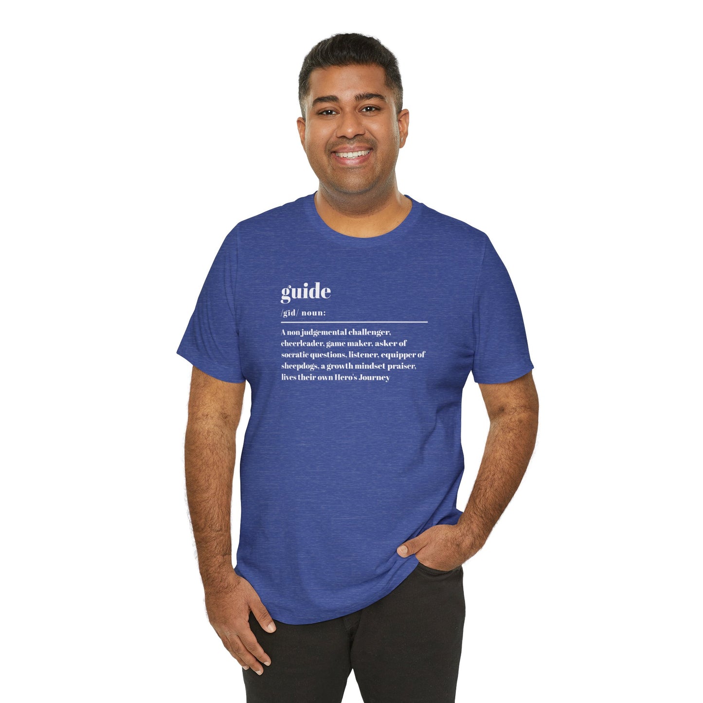 Guide definition w/back Unisex Jersey Short Sleeve Tee