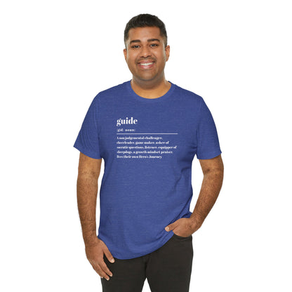 Guide definition w/back Unisex Jersey Short Sleeve Tee