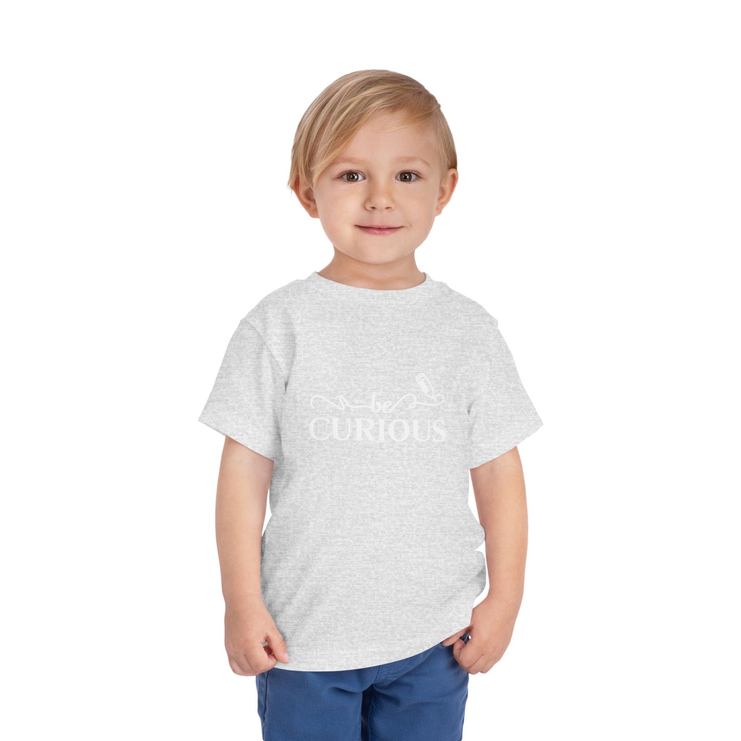 Be Curious with Acton Lakewood on Back Toddler Short Sleeve Tee