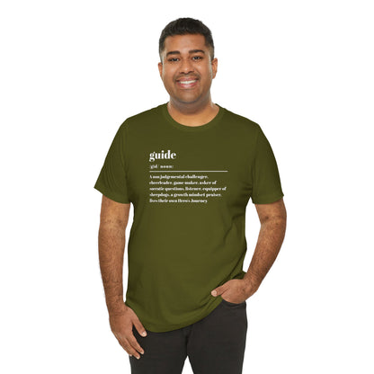 Guide definition w/back Unisex Jersey Short Sleeve Tee