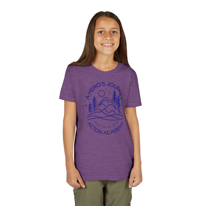 Hero's Journey Line Drawing with Acton CyFair Youth Short Sleeve Tee