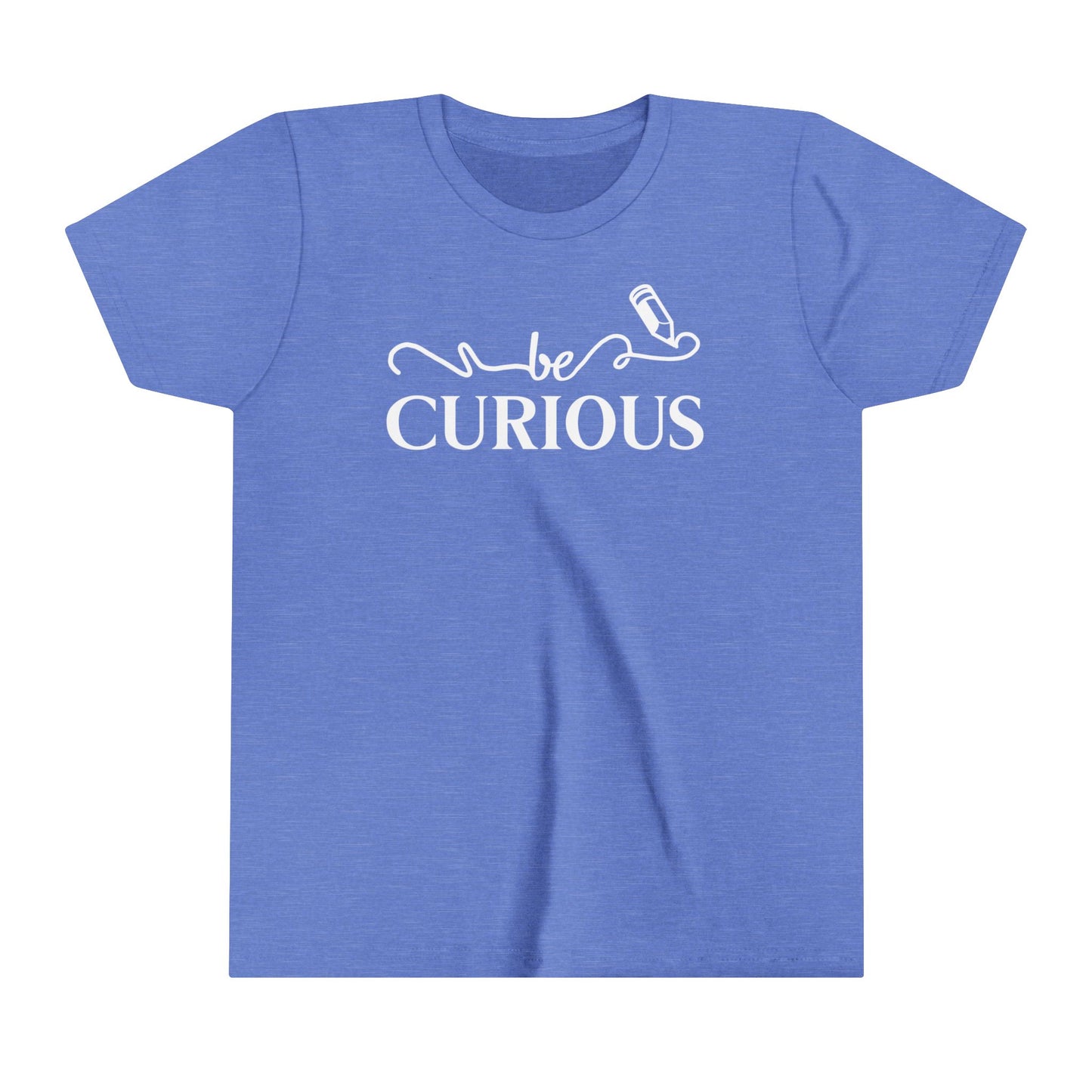 Be Curious with Blairsville logo Youth Short Sleeve Tee