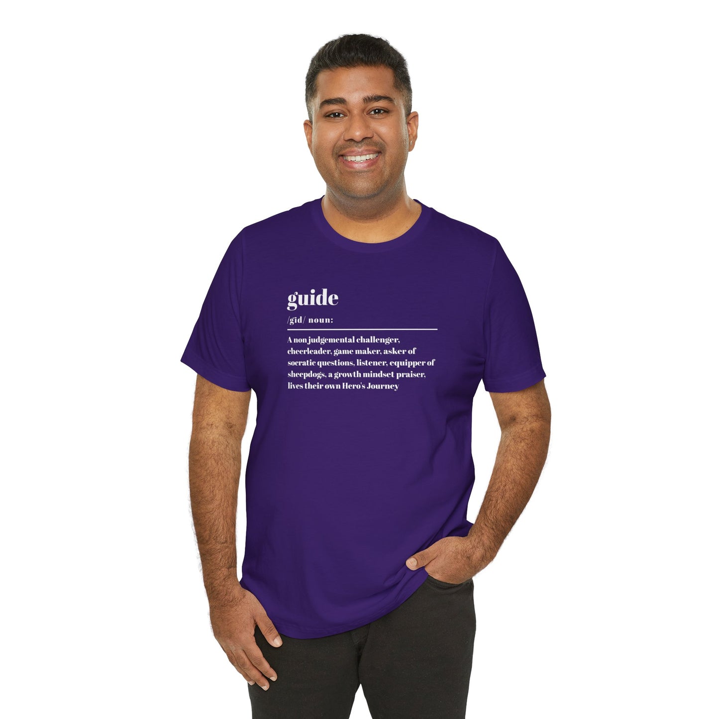 Guide definition w/back Unisex Jersey Short Sleeve Tee