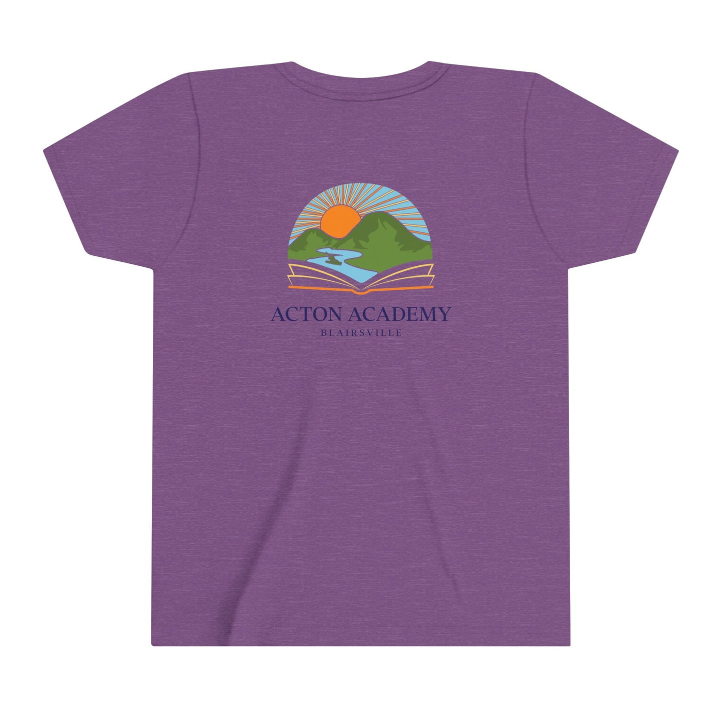 Be Curious with Blairsville logo Youth Short Sleeve Tee