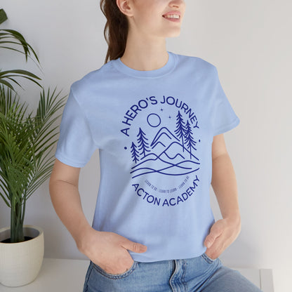 Hero's Journey Line Drawing with Acton CyFair Unisex Jersey Short Sleeve Tee