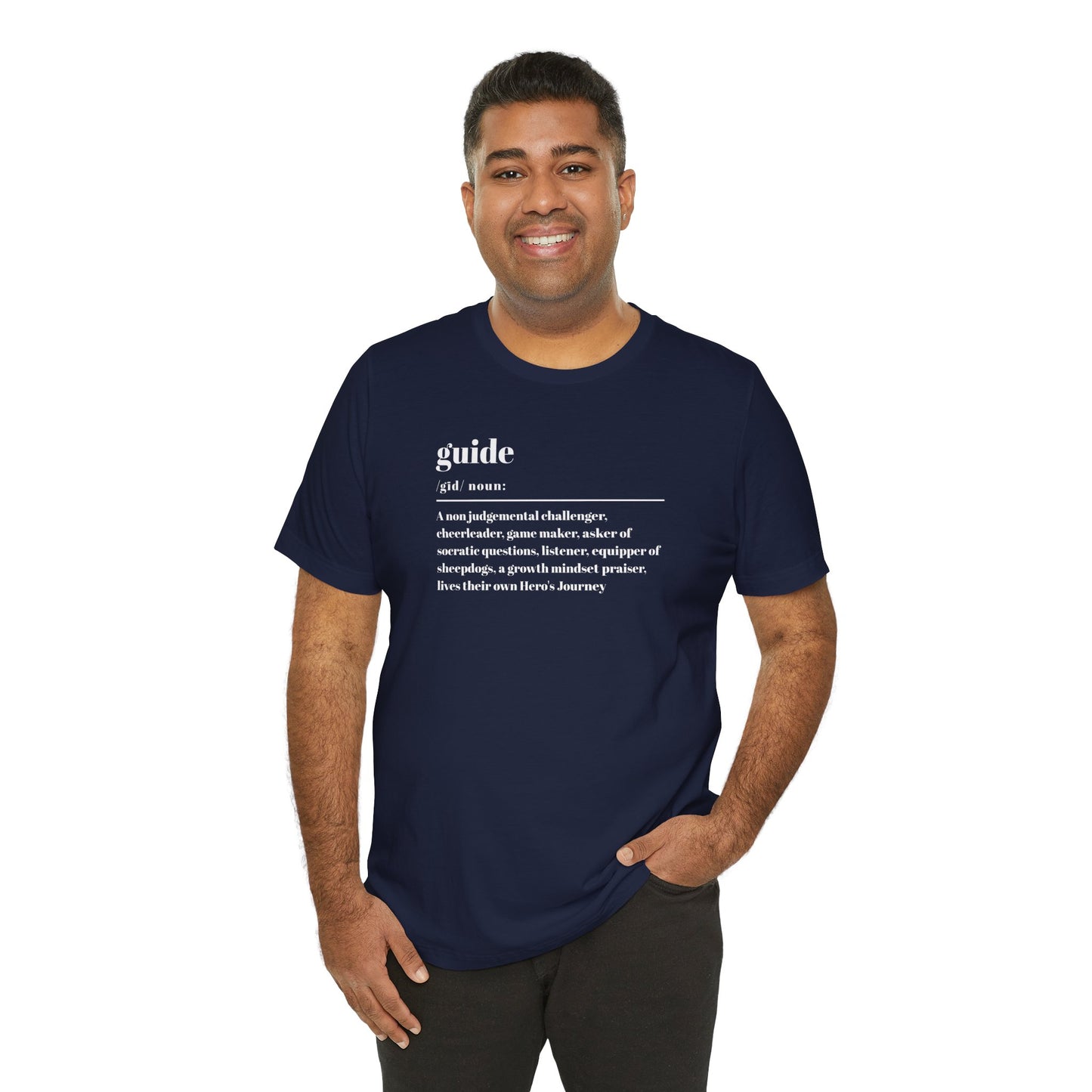 Guide definition w/back Unisex Jersey Short Sleeve Tee