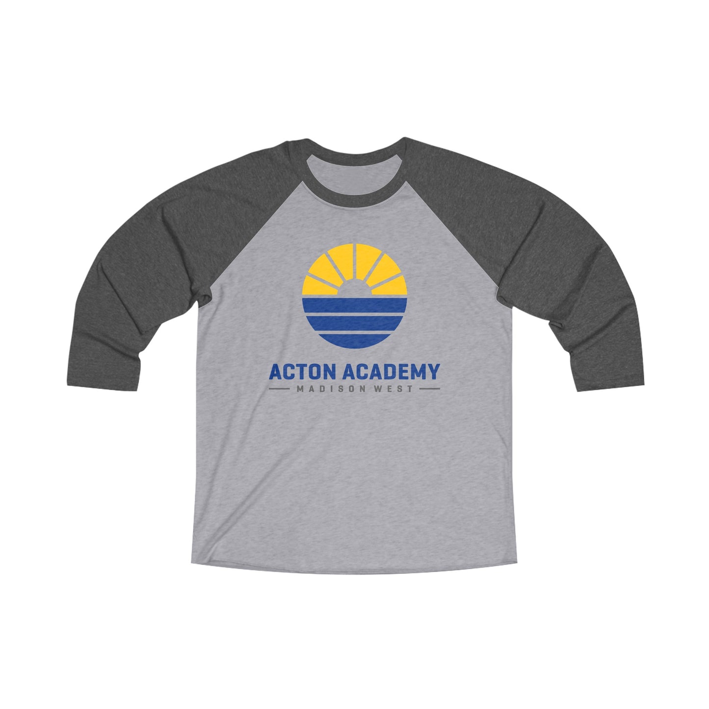 Acton Academy Madison West Unisex Tri-Blend 3\4 Raglan Tee