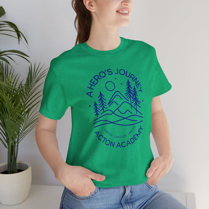 Hero's Journey Line Drawing with Acton CyFair Unisex Jersey Short Sleeve Tee