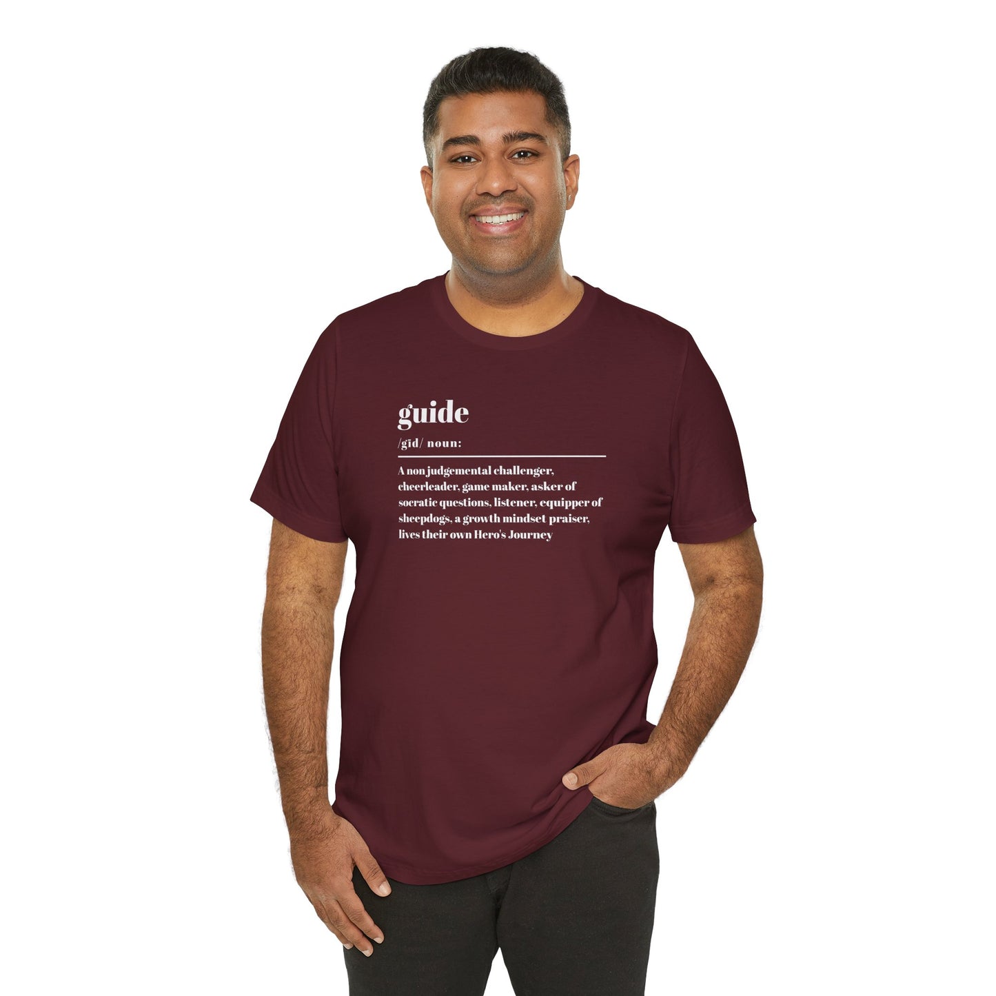 Guide definition w/back Unisex Jersey Short Sleeve Tee