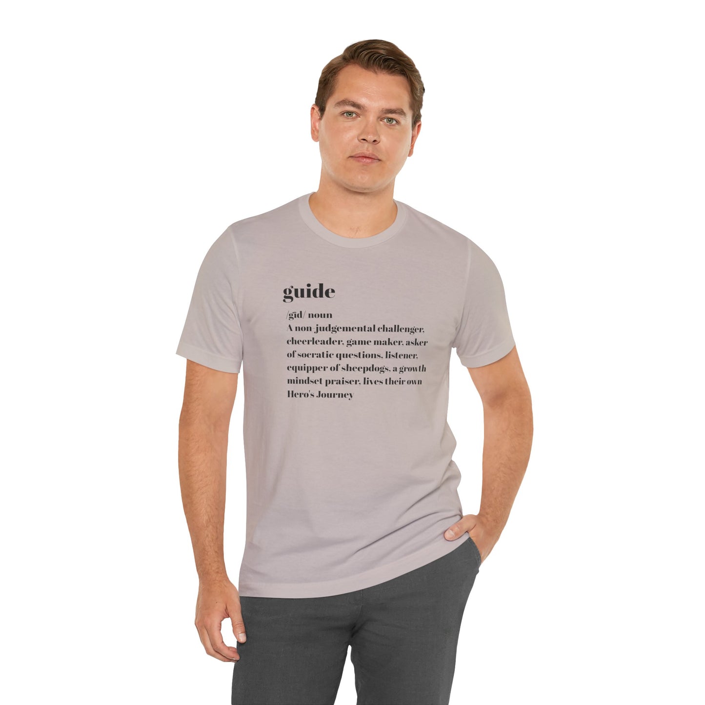 Guide definition with Falls Church on back Jersey Short Sleeve Tee