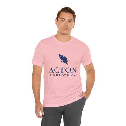 Acton Lakewood with blue logo Unisex Jersey Short Sleeve Tee