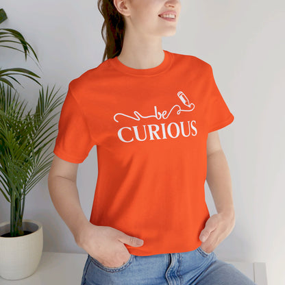 Be Curious with Blairsville logo Unisex Jersey Short Sleeve Tee