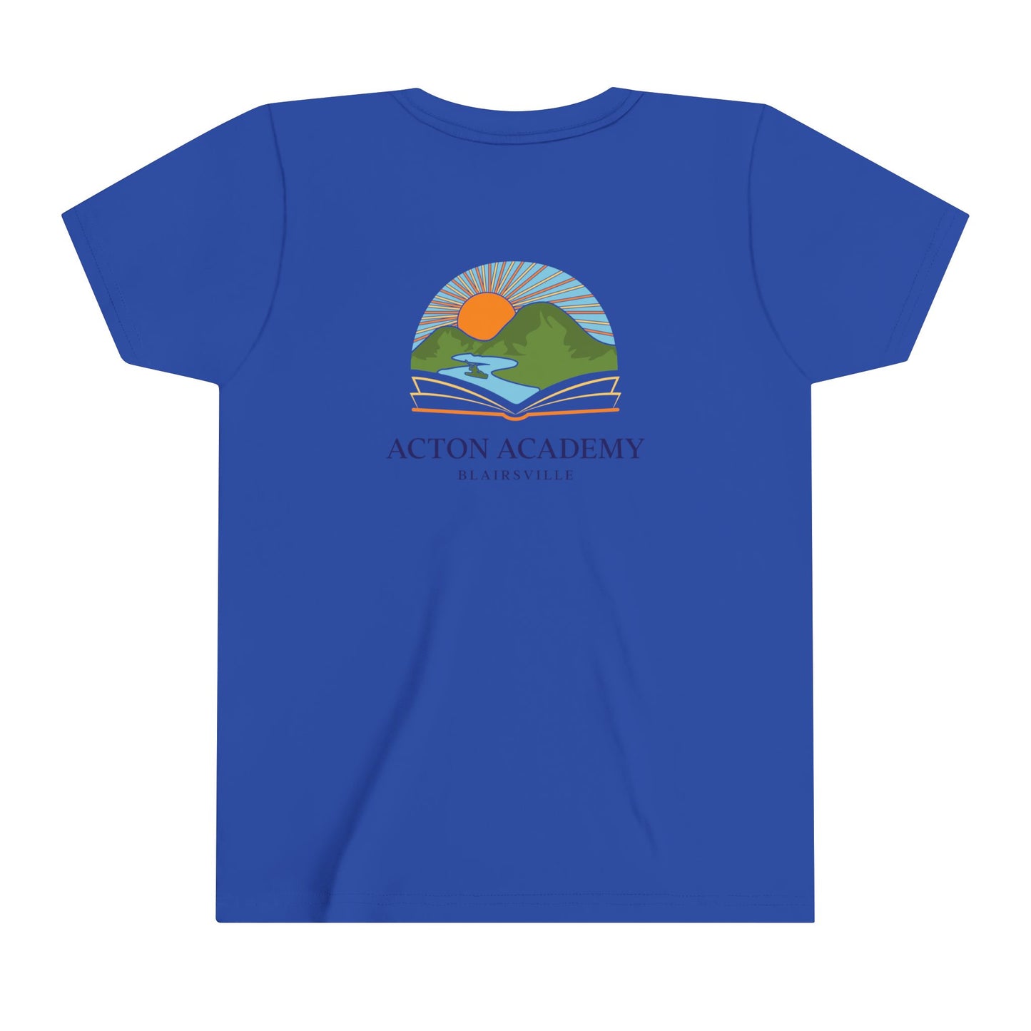 Be Curious with Blairsville logo Youth Short Sleeve Tee