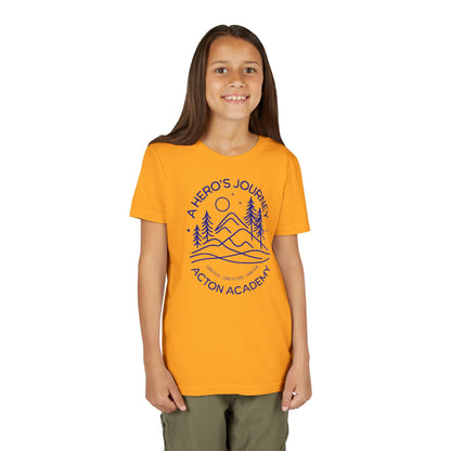 Hero's Journey Line Drawing with Acton CyFair Youth Short Sleeve Tee