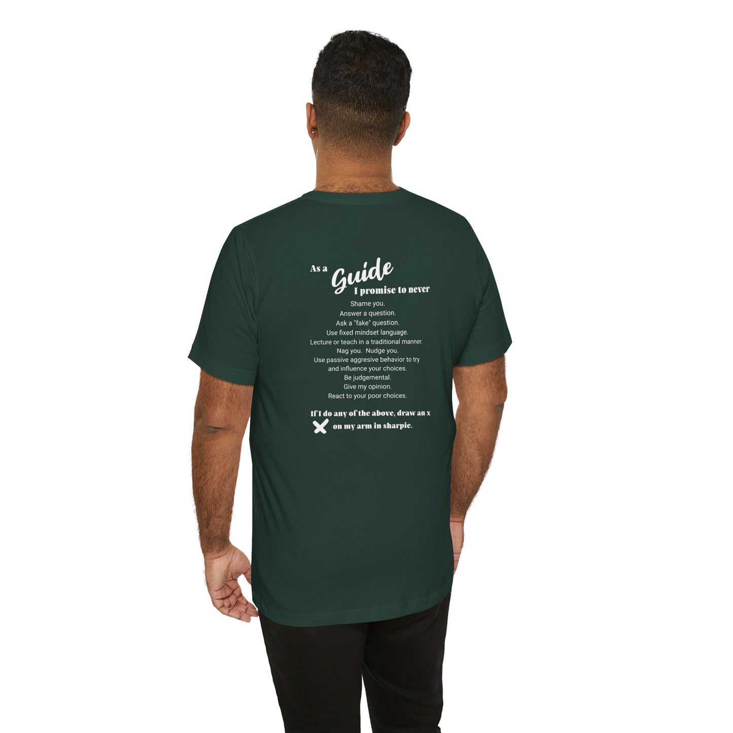 Guide definition w/back Unisex Jersey Short Sleeve Tee