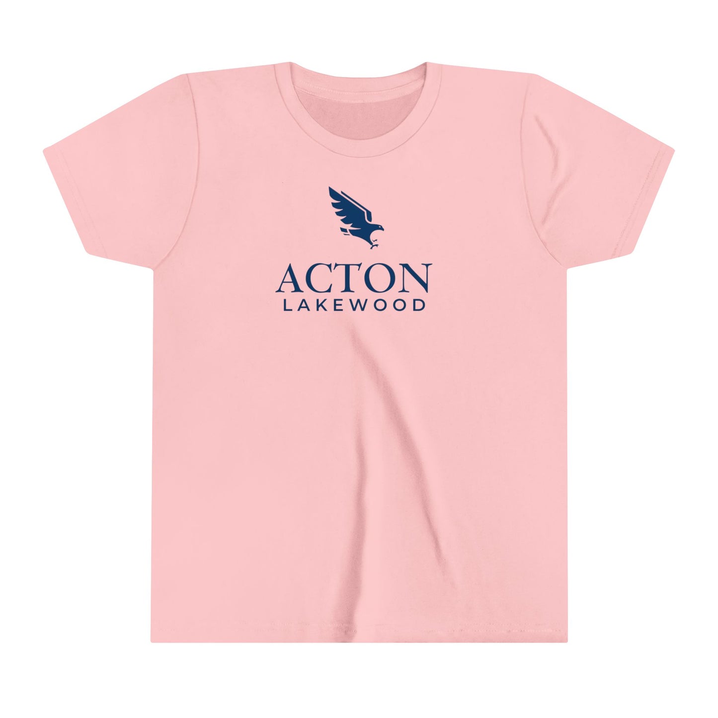 Acton Lakewood with blue logo Youth Short Sleeve Tee