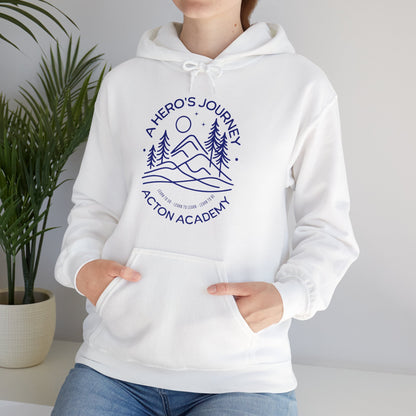 Hero's Journey Line Drawing Unisex Heavy Blend™ Hooded Sweatshirt